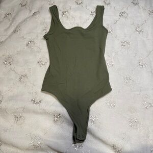 abercrombie & fitch soft a&f collection ribbed bodysuit – size xs